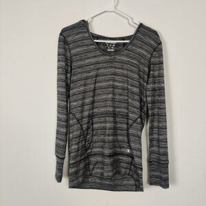 Champion Women's Athletic Sweatshirt Hoodie Size Small Heathered Gray Gorpcore